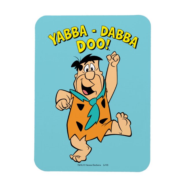 Imán Fred Flintstone Yabba-Dabba Doo! (Vertical)