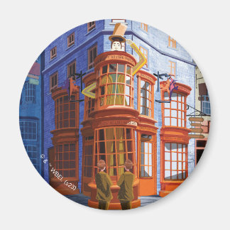 Imán Fred y George en el asistente de Weasley Wheezes