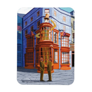 Imán Fred y George en el asistente de Weasley Wheezes