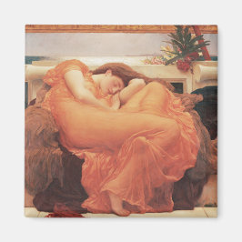 Imán Frederic Lord Leighton Flaming June Square Art
