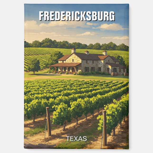 Imán Fredericksburg Texas Travel (Anverso)