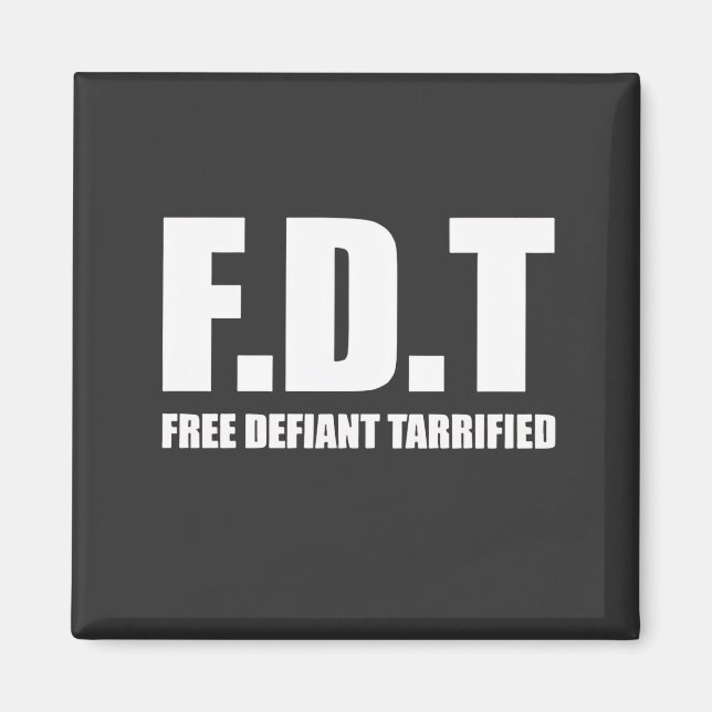 Imán Free Defiant Tarrifs Tarrifs American (Frente)