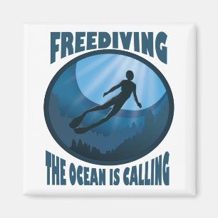 Imán Freediving - El océano llama buceador submarino