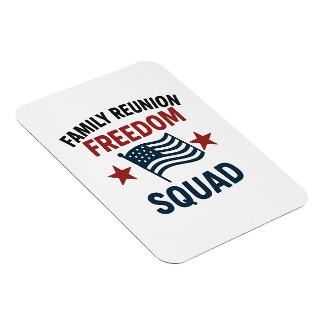 Imán Freedom Squad Family Reunion Shirt – USA Patriotic (Lado Derecho)