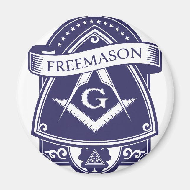 Imán Freemason Illuninati All Seye (Frente)