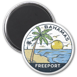 Imán Freeport Bahamas Vintage