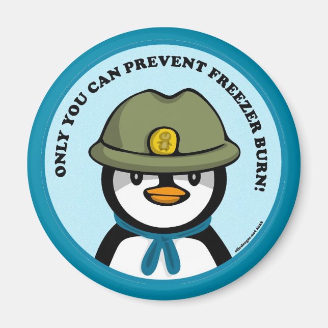 Imán Freezie the Peng dice (Frente)