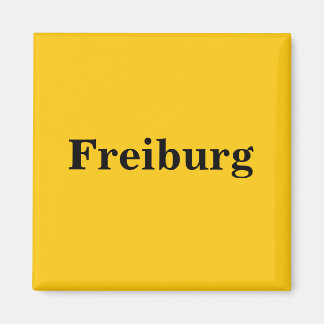 Imán Freiburg Magnet Schild Gold Gleb
