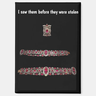 Imán French Crowned Jewels Before Theft Magnet