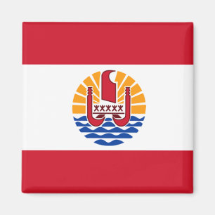 Imán French Polynesia Flag