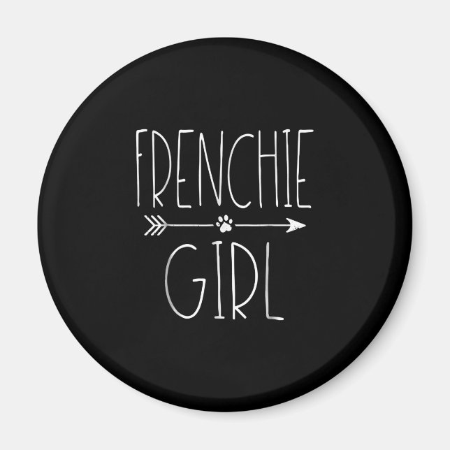 Imán frenchie chica | me encanta mi regalo de perro de  (Frente)
