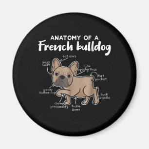 Imán Frenchie Gift Anatomía De Un Regalo De Bulldog F