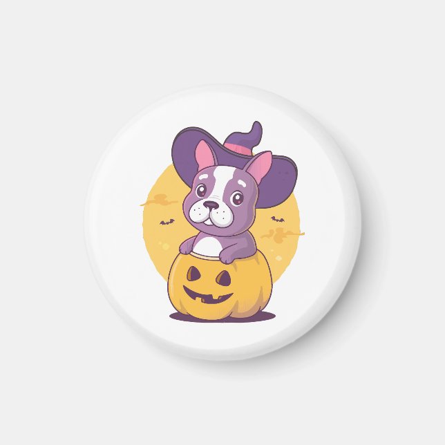 Imán Frenchie Halloween (Frente)
