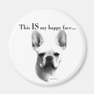 Imán Frenchie Happy Face