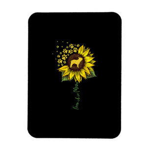Imán Frenchie Mom Sunflower Bulldog francés Lover Gift