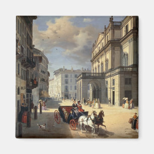 Imán Frente del teatro del La Scala, 1852