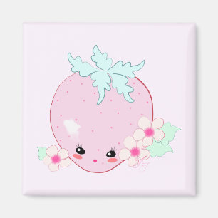 Imán Fresa de Kawaii