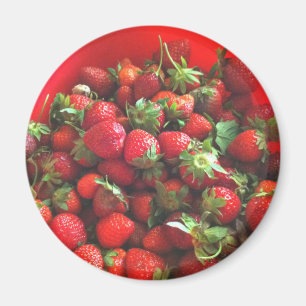 Imán Fresas frescas frescas obtenidas berzas rojas
