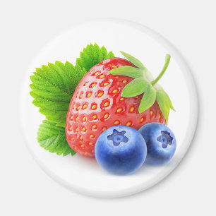 Imán Fresas y arándanos