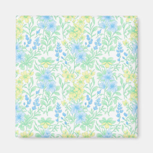 Imán Fresco Patrón Floral Pastel