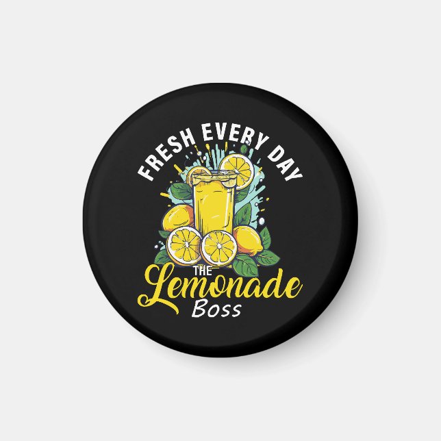 Imán Fresco Todos los Días El Jefe de Limonada (Frente)