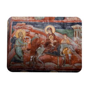 Imán Frescos de la iglesia serbia del siglo XIV,