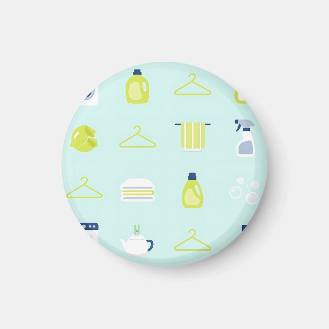 Imán Fresh Laundry Day Pattern (Frente)