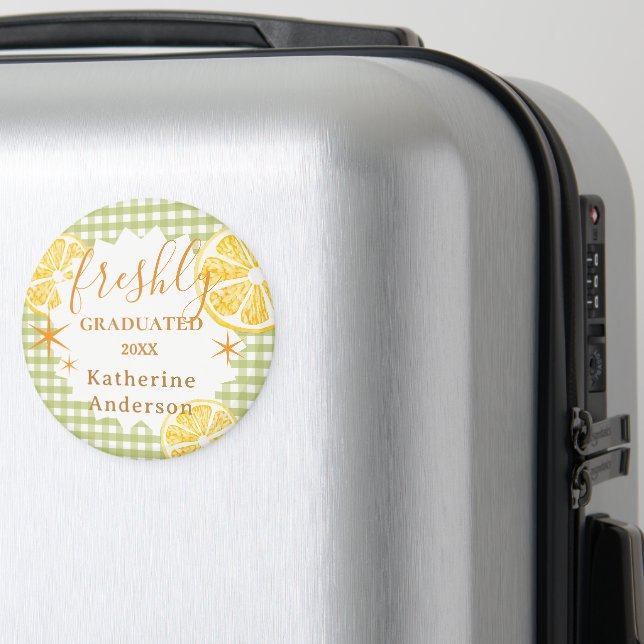 Imán Freshly Graduated Lemon Gingaham  (In Situ (Equipaje))