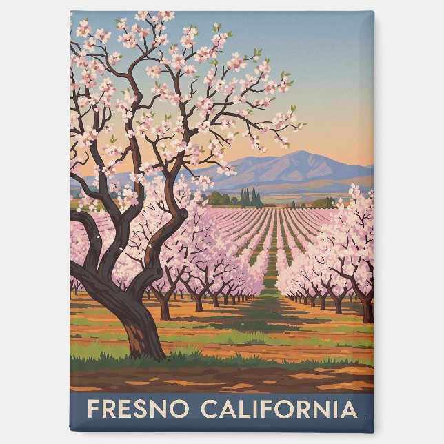 Imán Fresno California Central Valley (Anverso)