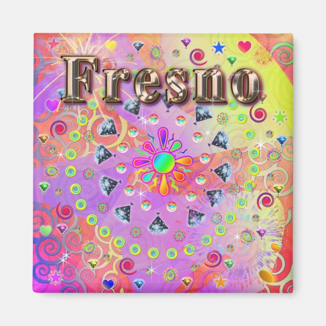 Imán Fresno Lucky Golden Magnet (Frente)