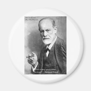 Imán Freud Crazy Amantes Citas De Regalos De Amo Etc