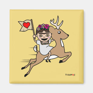 Imán Frida Kahlo  Frida Moji - Renos
