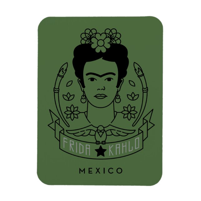 Imán Frida Kahlo | Heroína (Vertical)