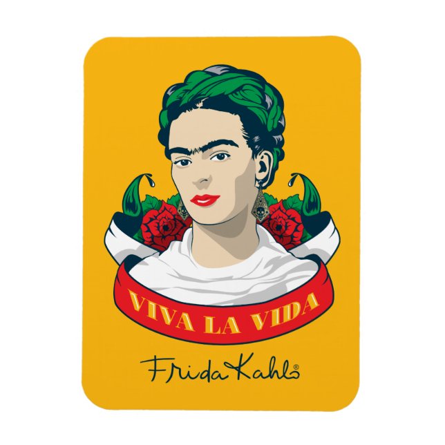 Imán Frida Kahlo | Viva la vida (Vertical)