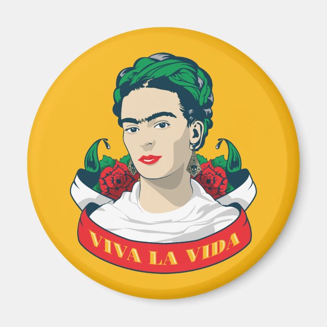 Imán Frida Kahlo | Viva la vida (Frente)