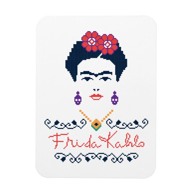 Imán Frida Kahlo | Viva México (Vertical)