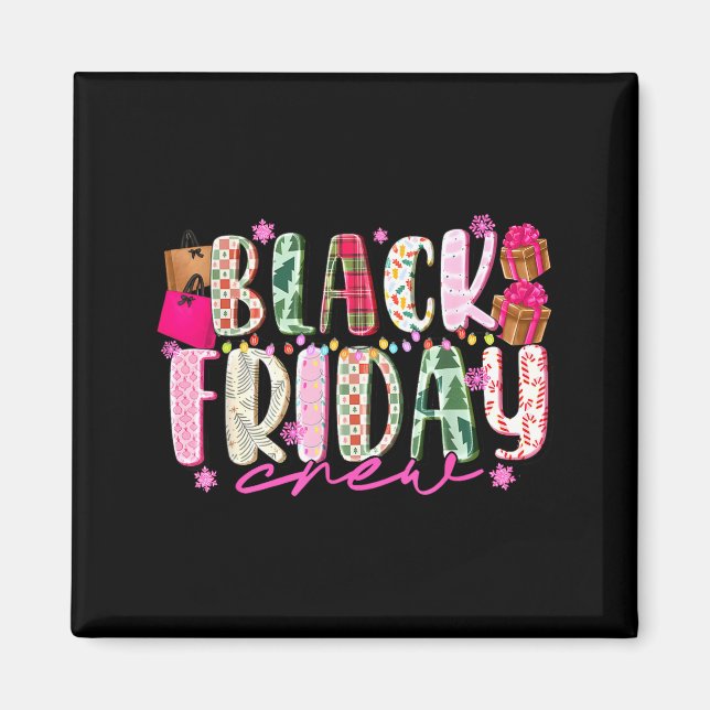 Imán Friday Shopng Crew Christmas Lights Black Shopng F (Frente)
