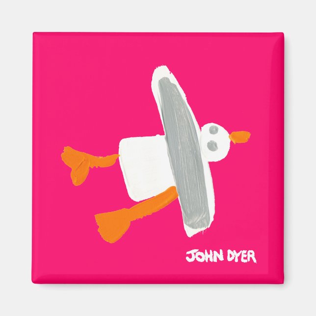 Imán Fridge Art: Gaviota (Frente)