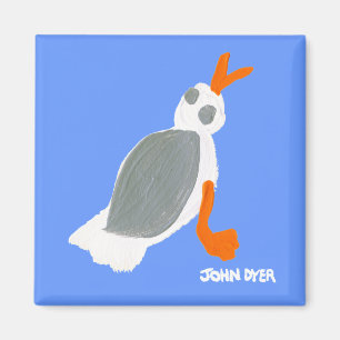 Imán Fridge Art: Gaviota