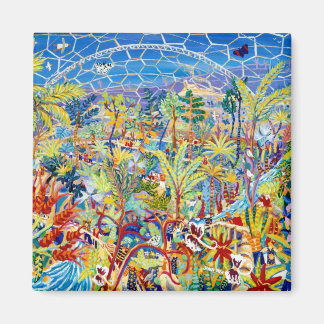 Imán Fridge Art: Jardín del Edén. El Proyecto Edén