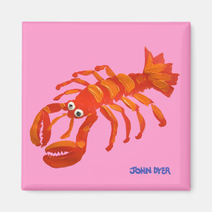 Imán Fridge Art: John Dyer Red Lobster