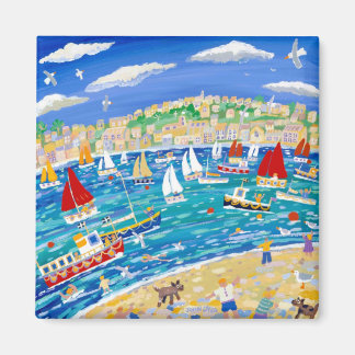 Imán Fridge Art: Perros Locos y Cornishmen