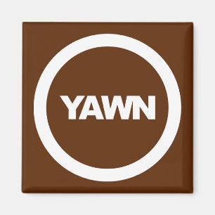 Imán Fridge Coffee Yawn Brand
