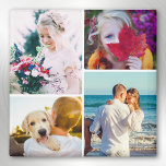 Imán Fridge Magnet 4 Fotos Plantilla redondeada<br><div class="desc">Personalizado 4 imán de fotos de esquina redondeada para usar en su nevera o pizarra electrónica magnética.</div>