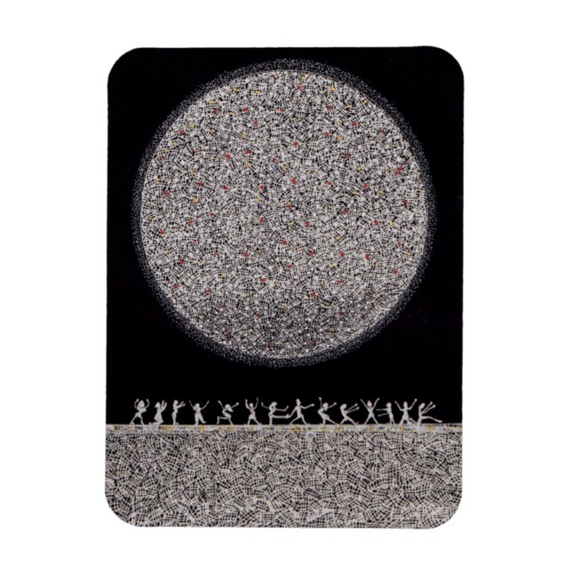Imán Fridge Magnet - Bailando Bajo La Luna De Plata (Vertical)