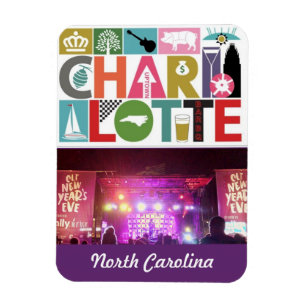 Imán Fridge Magnet Charlotte Carolina del Norte
