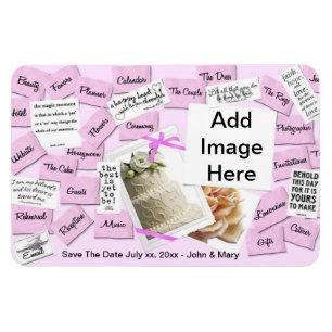 Imán Fridge Magnet Wedding Save the Date Invitación