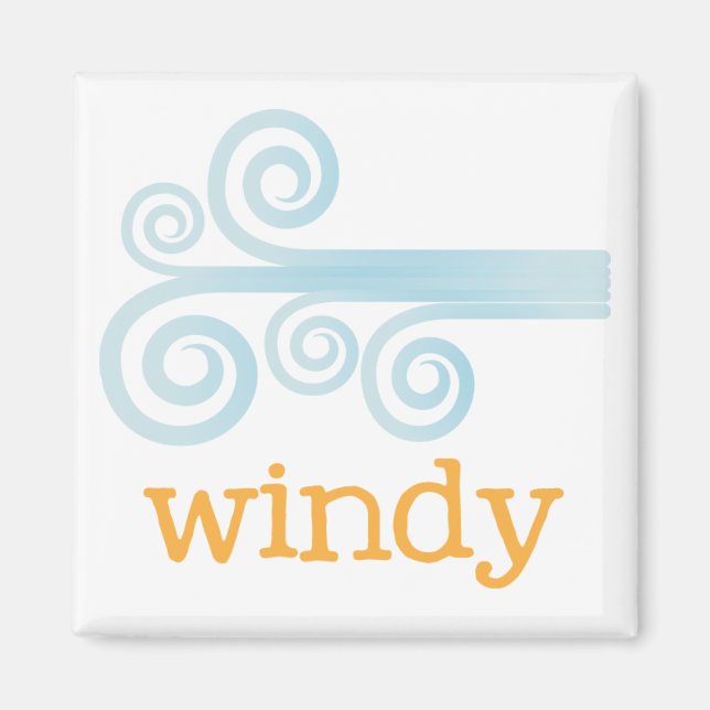 Imán Fridge Weather - WINDY (Frente)