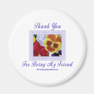 Imán Friend Pansies