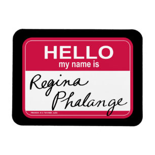 Imán FRIENDS™ Hola, me llamo Regina Phalange